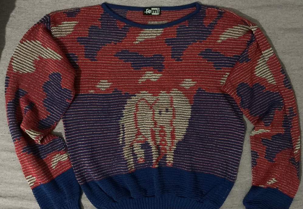 american vintage fil desenli kazak - Görsel 2