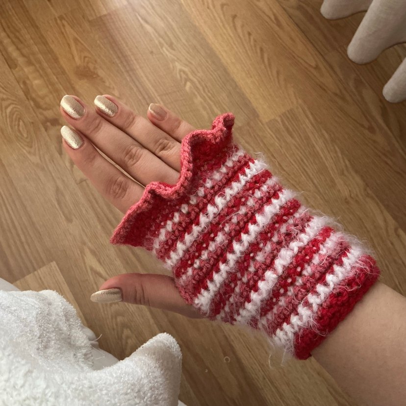Coquette Örgü Eldiven - Görsel 3