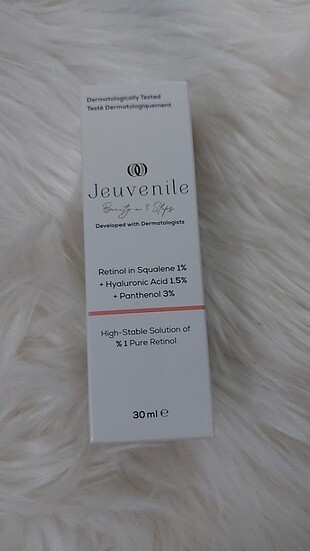 Jeuvenile retinol squalene 1% + hyaluronic acid 1.5% + panthenol