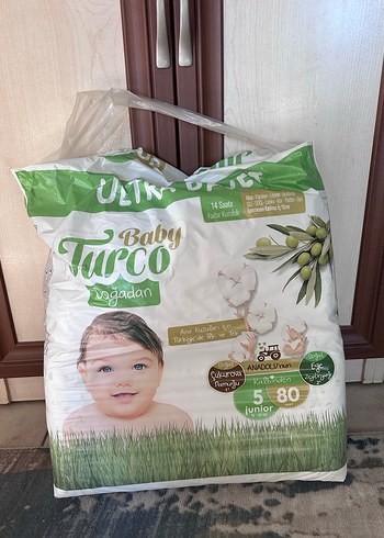 Baby Turco Organik Bebek Bezi Junior 80'li