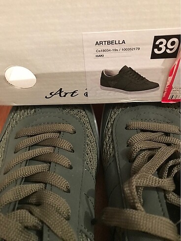 39 Beden haki Renk Kadın Spor Ayakkabı (sneaker)