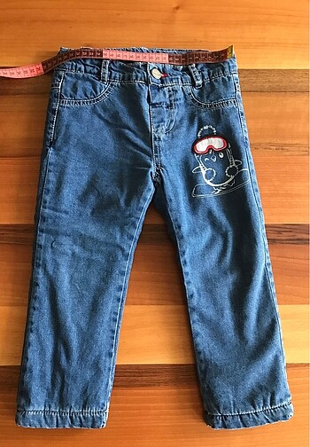 Overdo Bebek Denim Pantolon (içi polar)