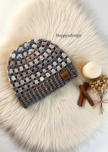 Kadın Gri Örgü Bere - Görsel 2