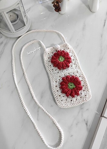 Popcorn papatya model cep telefonu çantası 