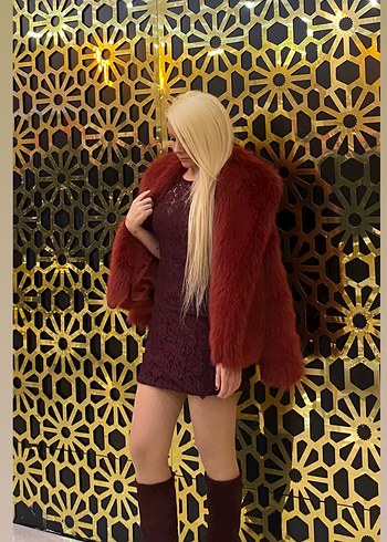 Bordo Dantel Detaylı MiniElbise - Görsel 2