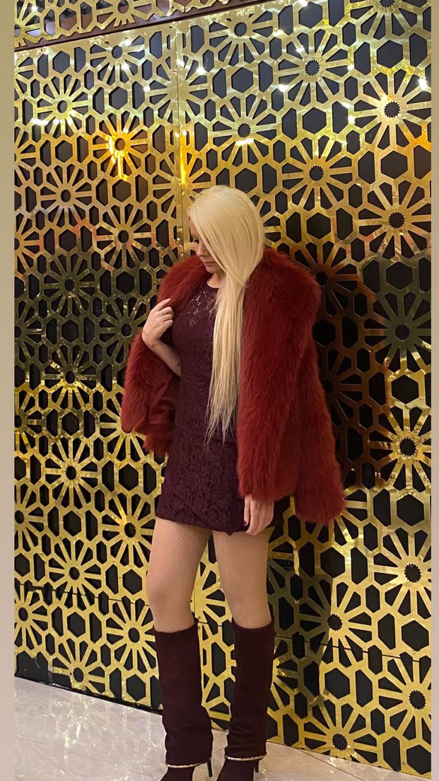 Bordo Dantel Detaylı MiniElbise - Görsel 2