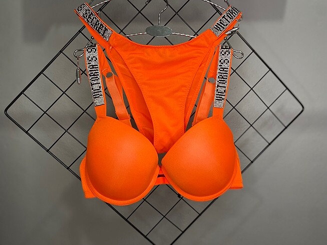Turuncu Victoria Secret Sütyen takım