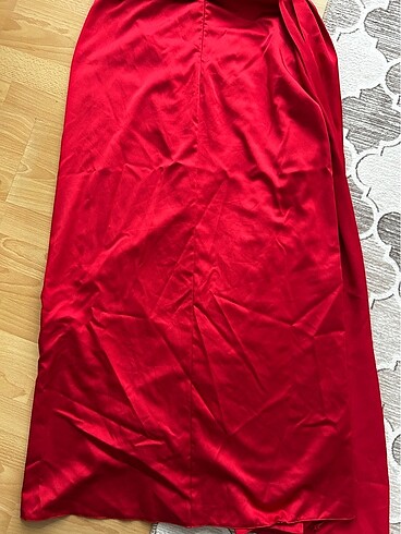 50 beden büyük beden kırmızı elbise - Görsel 9