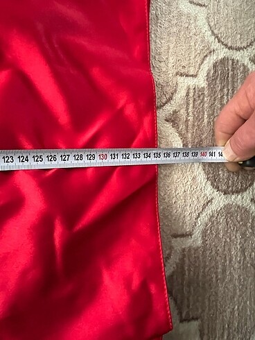 50 beden büyük beden kırmızı elbise - Görsel 14
