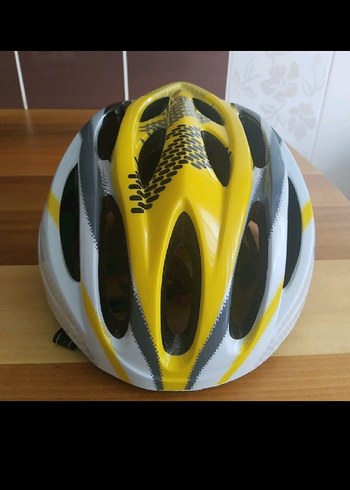 Sarı Yılan Desenli Biker Kask