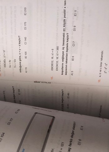 Diğer TYT Matematik Pratik Notları ve Denemeleri