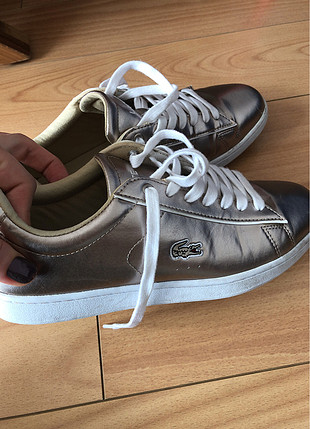 38 Beden altın Renk Lacoste dore sneaker