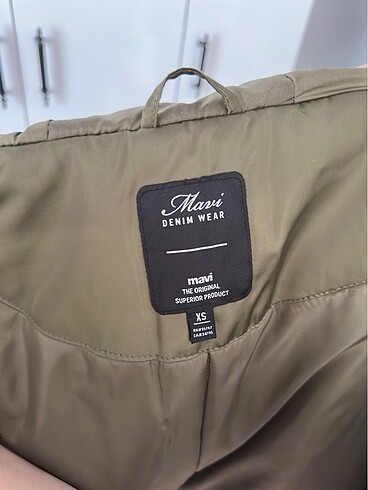 xs Beden haki Renk Mavi unisex mont