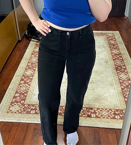 Wide Leg Jean Siyah