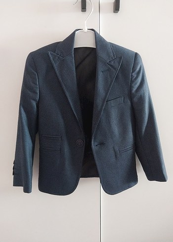 lacivert Modern Klasik Çocuk Takım Ceket - Görsel 8