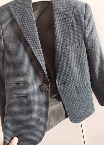 lacivert Modern Klasik Çocuk Takım Ceket - Görsel 7