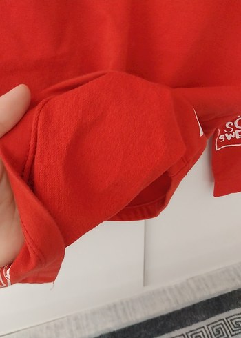 Kırmızı Baskılı Erkek Çocuk Sweatshirt - Görsel 3