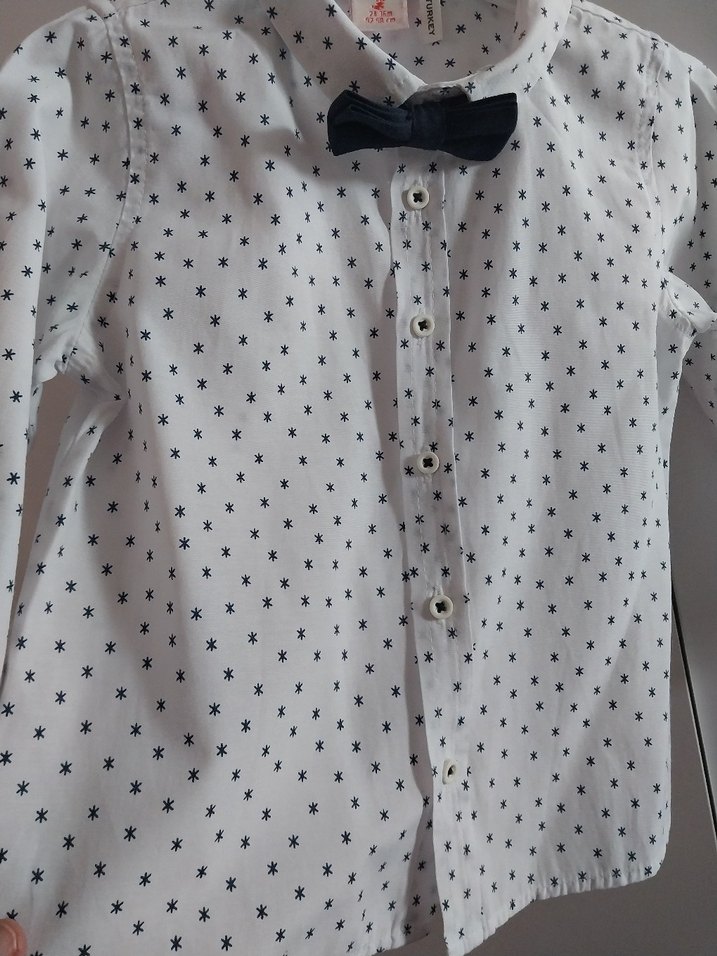 Erkek Çocuk Uzun Kollu Pamuklu Gömlek - Görsel 2