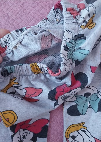 Kız Çocuk Gri Desenli Sweatshirt ve Eşofman Takımı - Görsel 8