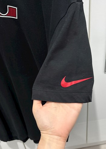 Nike Siyah Oversize Spor Erkek Tişört - Görsel 2