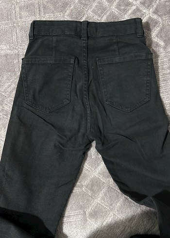 Siyah Kadın Dar Kesim Denim Pantolon - Görsel 2