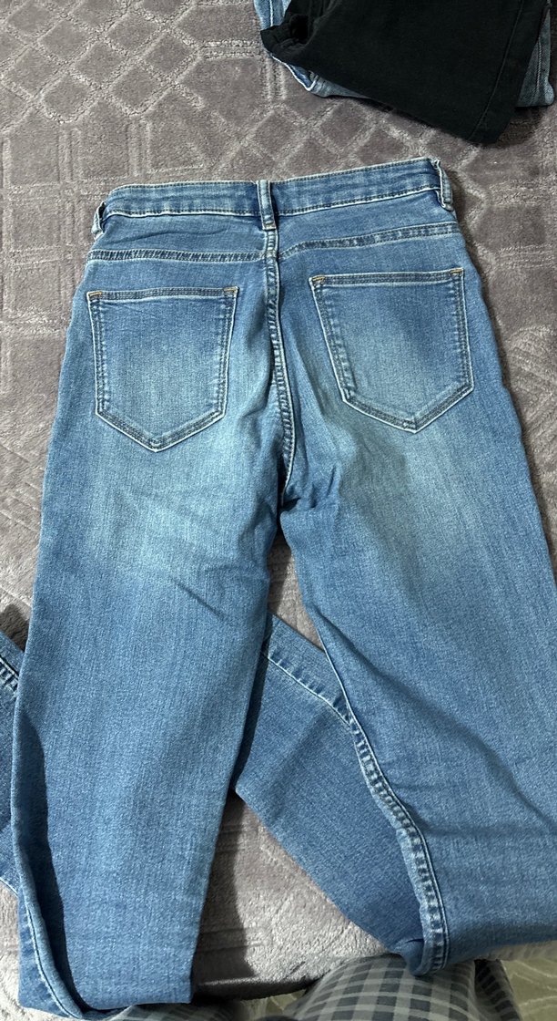 Mavi Dar Kesim Midi Boy Kadın Kot Pantolon - Görsel 2