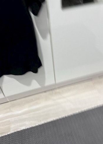 New York Baskılı Siyah Oversize Tişört - Görsel 2