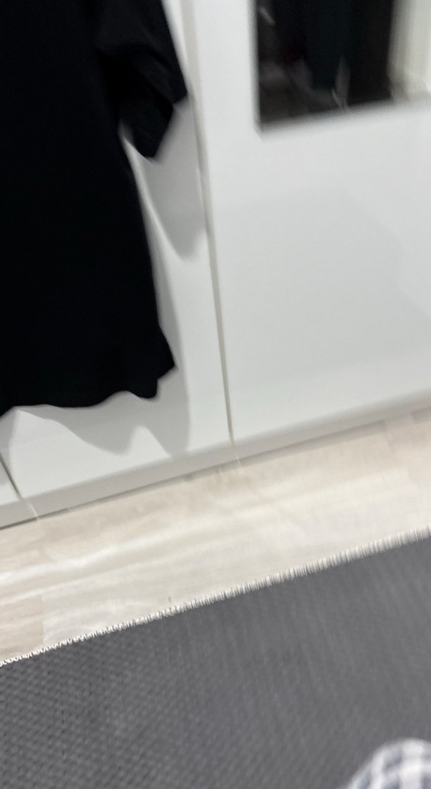 New York Baskılı Siyah Oversize Tişört - Görsel 2