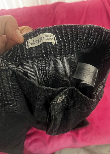 Siyah Bol Kesim Midi Boy Kot Pantolon - Görsel 2