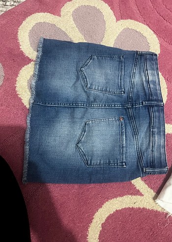 Nakışlı Kız Kot Şort - Görsel 5