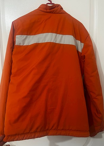 Kız Çocuk Kırmızı Gri Fermuarlı Mont - Görsel 4