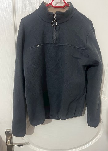 Kız Çocuk Bordo Yarım Fermuarlı Sweatshirt - Görsel 13