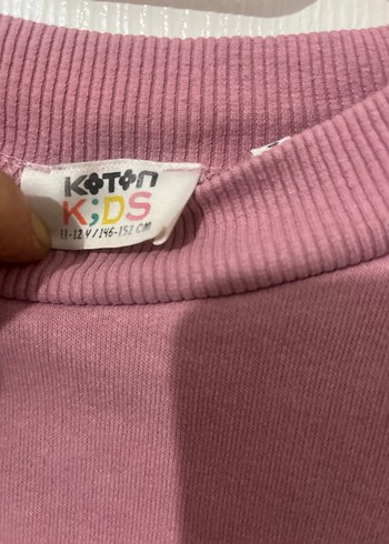 Kız Çocuk Bordo Yarım Fermuarlı Sweatshirt - Görsel 4