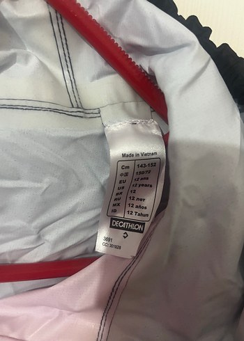 Kız çocuk Pembe Siyah Fermuarlı Spor yağmurluk - Görsel 3
