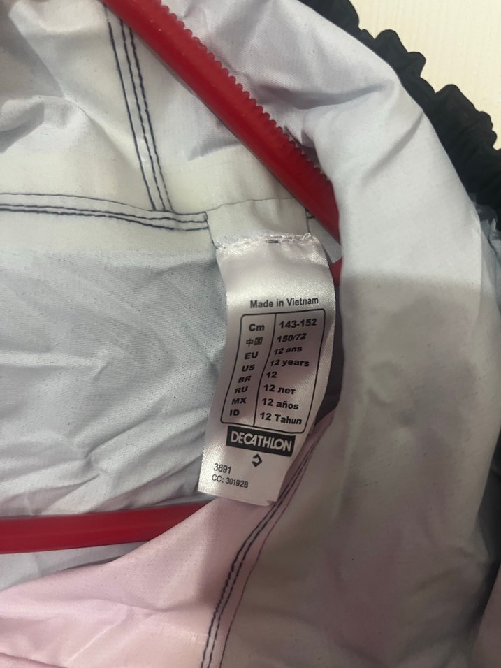 Kız çocuk Pembe Siyah Fermuarlı Spor yağmurluk - Görsel 3