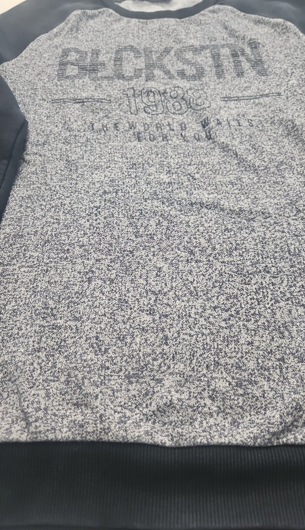 Siyah-Gri Baskılı Erkek Sweatshirt - Görsel 3