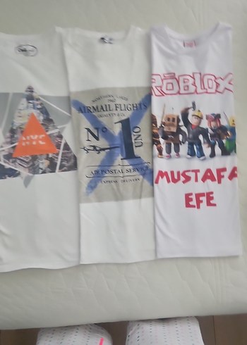 Beyaz Baskılı Erkek Çocuk Tişörtü - Görsel 2