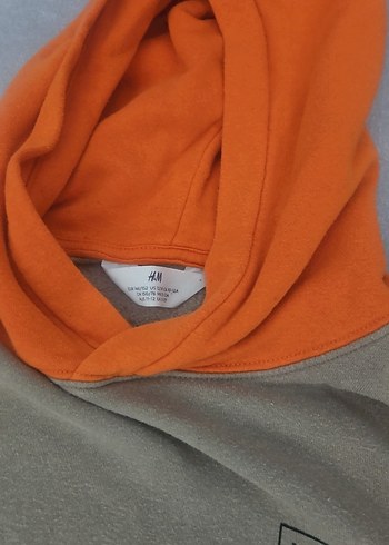 Renk Bloklu Kapüşonlu Kadın Sweatshirt - Görsel 3