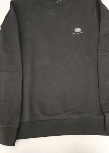 Siyah Erkek Oversize Sweatshirt - Görsel 3