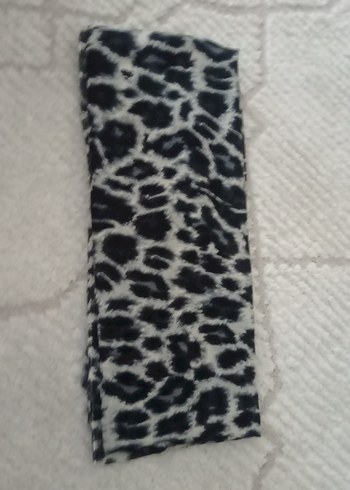 siyah beyaz şal - Görsel 3