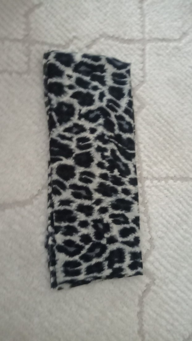 siyah beyaz şal - Görsel 3