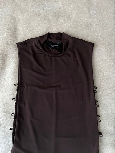 Bershka Bağlama detaylı mini elbise