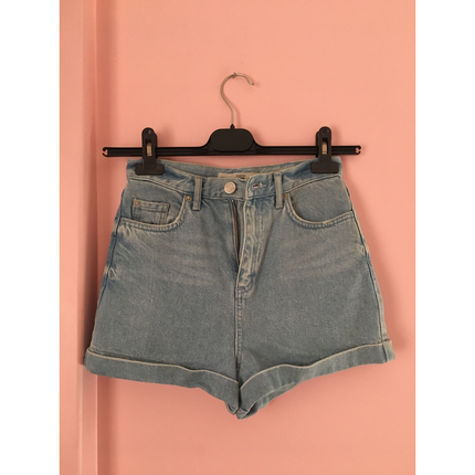 Topshop mom jean şort