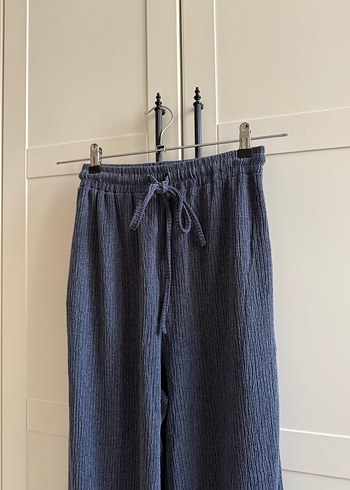 Kadın Gri Denim Bel Detaylı Takım - Görsel 5