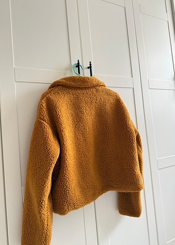 Düğmeli Kahverengi Midi Kadın Ceket - Görsel 4