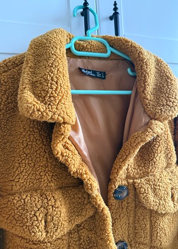 Düğmeli Kahverengi Midi Kadın Ceket - Görsel 3