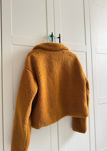 Düğmeli Kahverengi Midi Kadın Ceket - Görsel 5