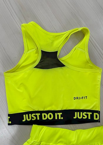 Sarı Mini Spor Takım Kadın Atlet ve Şort - Görsel 2