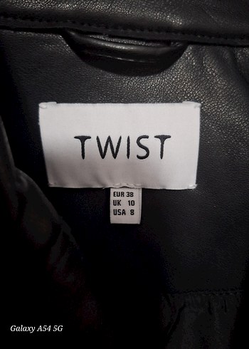 Twist Siyah Deri Ceket