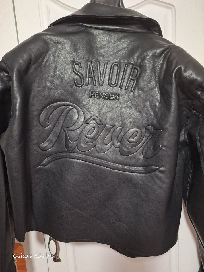 Siyah Deri Ceket - Görsel 4